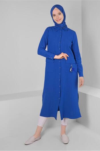 Alvina POCKET ACCESSORY DETAIL BUTTON TUNIC 43583
