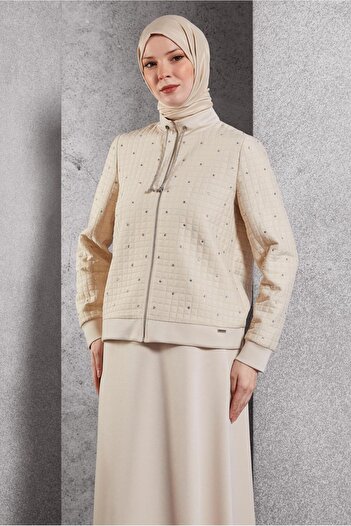 Alvina Tracksuit Set - Stone Detailed 45052