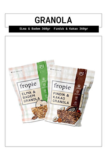 FROPİE Fropie Apple Almond and Hazelnut Cocoa Granola Package