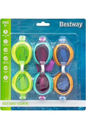 BESTWAY Hydro-Swim Lil Lighting Swimmer Goggles - Pack of 3