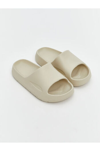 LC Waikiki Lcw Steps Beige Single Striped Boy's Slippers