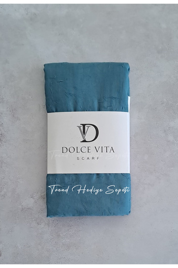 Trend Hediye Sepeti Bamboo Scarf Turquoise Color
