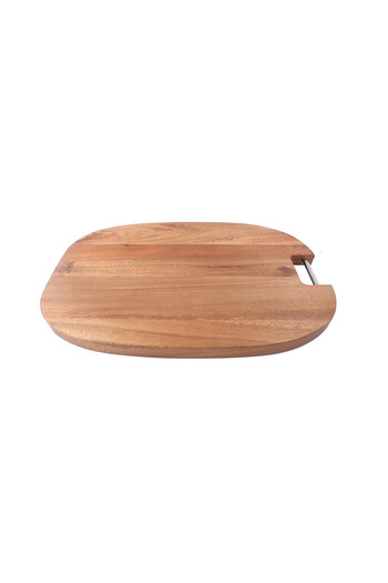 Billi Natural Thai Wood Oval Cutting and Serving Board,capacity. 8 inches