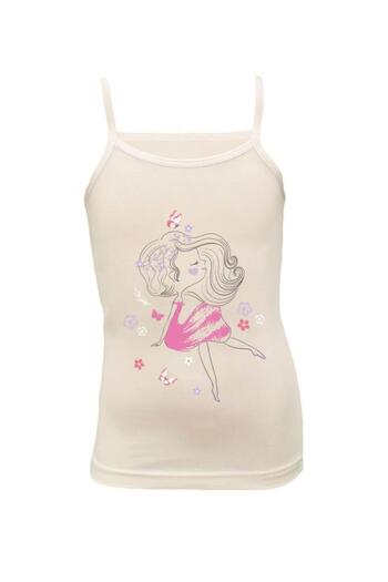 Onurel Girl's Pack of 5 - Girl's Printed, Lycra Cotton Rope Strap Tank Top