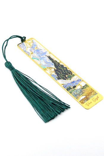 Solfera Vincent Van Gogh Starry Night Art Painting Picture Metal Bookmark Book Mark Ay035