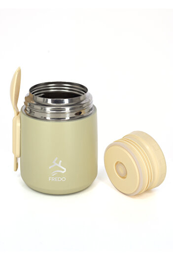 FREDO Baby Food Container & Food Storage Thermos, Keeps Hot for 8 Hours, Cold for 12 Hours, Ice for 48 Hours, 500 ml Cream
