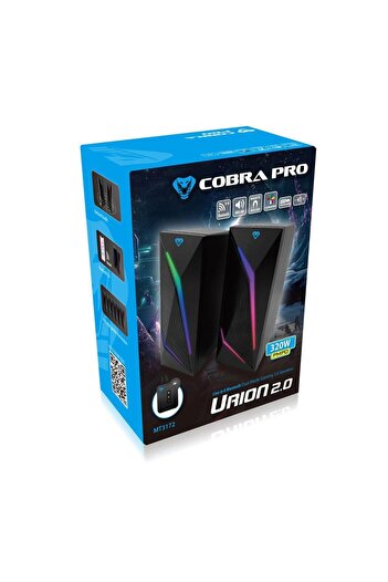 Mediatech Portable gaming audio system, Media-Tech COBRA PRO URION 2.0 MT3172, Bluetooth, Black