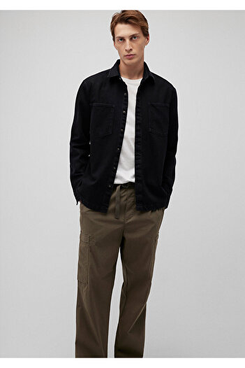 Mavi Black Denim Shirt - Regular Fit 0211138 -900