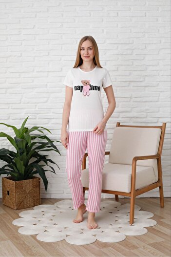 HUBEN Set de pijamale din bumbac pentru femei