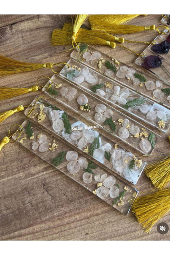 Sultan Tasarım Real Dried Flower Epoxy Bookmark