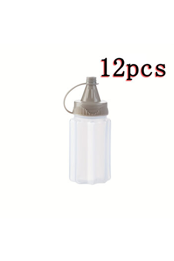 Choice Grey 12pcs 4/8/12PCS Mini Squeeze Bottles Ketchup Condiment Sauce Bottle Honey Mustard Salad Dressin