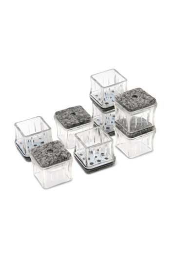 Magic Sliders Square Shape Rubber Felt Pad Set 0.59 - 0.70Inch
