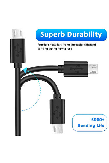 Generic DreamGear 10ft USB Charging Cable High-Speed Micro USB Charger for PS4/PS4 Slim/Pro & Xbox One