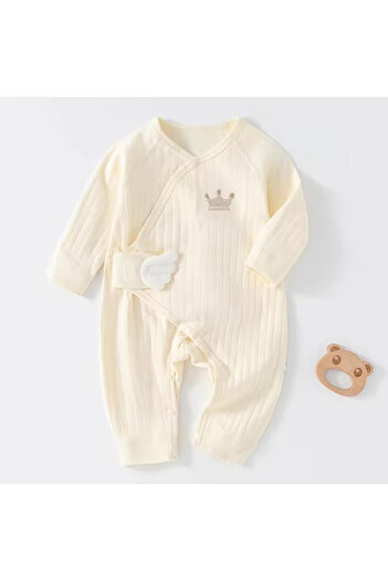 nannie Baby Crown Cream Jumpsuit - newborn