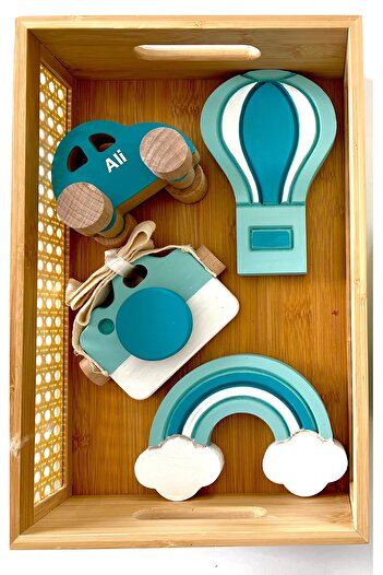mogokids Objeli bebek anı küpü seti tam set bebek dekor