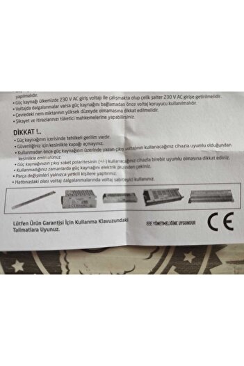 Sanctum Mutfak Dolabı Tezgah Üstü Için 2,5 Metre Gün Işığı Şerit Led Işık Adaptörlü Anahtarlı Tak Çalıştır