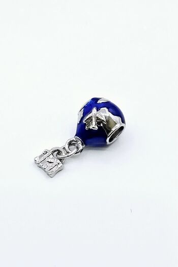 Vitastyle Steel Flying Balloon and Lock Figure Charm