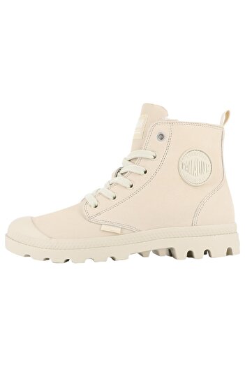 Palladium Damen Sportliche Stiefelette Pampa Hi Zip Wl Gefüttert 95982-217-m Weiß Sahara Leder
