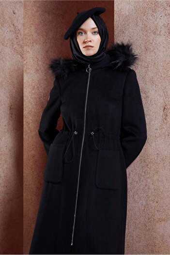 Alvina Hooded 90542 Model Coat