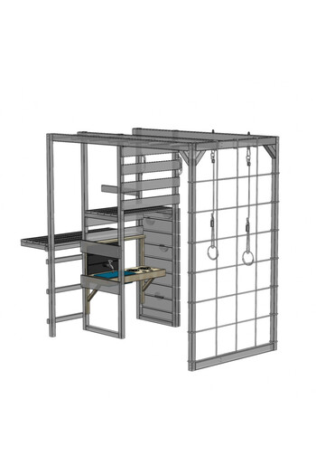 Wendi Toys Nordic Adventure House με σκάμμα, τσουλήθρα, κούνια, κουζίνα, Wendi Toys