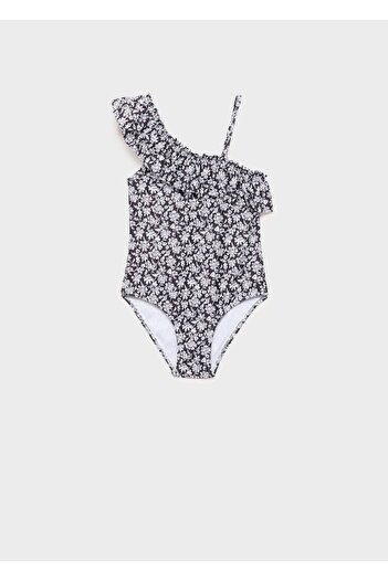 MANGO Kids Badeanzug mit Blumenmuster