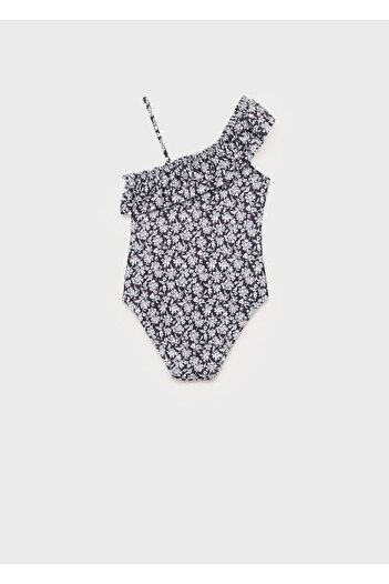 MANGO Kids Badeanzug mit Blumenmuster