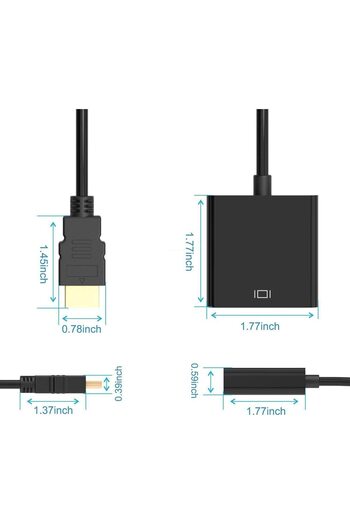 Derwell Displayport Dp Vga Adaptör Kablosu Erkek Dp Erkek Vga Dönüştürücü Pc Dizüstü Hdtv Monitör Için