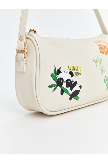 LC Waikiki New Season Printed Girl's Baguette Bag with Wallet - S5Ec38Z4