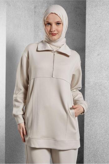 Alvina Zipped Collar Tracksuit Tunic 45264