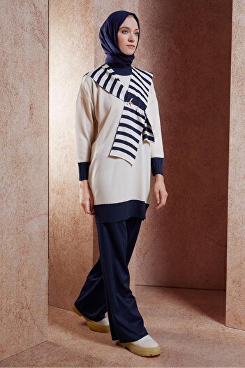 Alvina Brooche Detailed Knitwear Tunic 44990