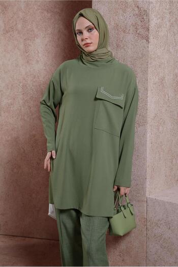 Alvina LAPEL TIE TUNIC 44438