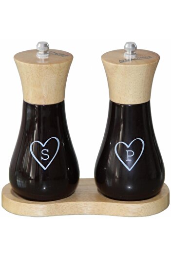 Art of Dinning by Heinner 2 PIECES SALT & PEPPER GRINDER SET, 15 CM + HOLDER