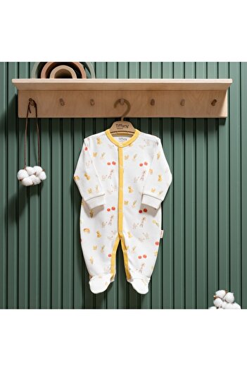 Tiffany Baby Strawberry Organic Theme Booties Overalls 45033