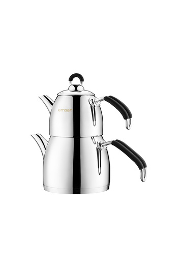 Emsan Black Mina Mini Teapot Set 0.60 -1.25Lt