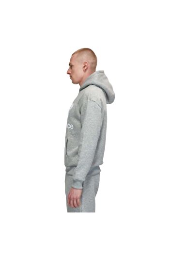 New Balance Nb Lifestyle Men Hoodie Mnh3333-Ag Men's Gray Sweatshirt