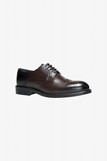 ALTINYILDIZ CLASSICS Men's Brown 100% Leather Comfortable Sole Classic Shoes