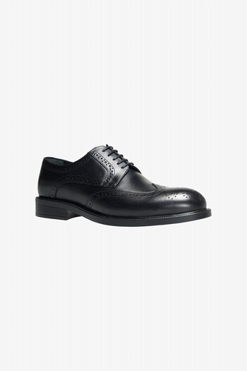 ALTINYILDIZ CLASSICS Men's Black 100% Leather Comfortable Sole Classic Shoes