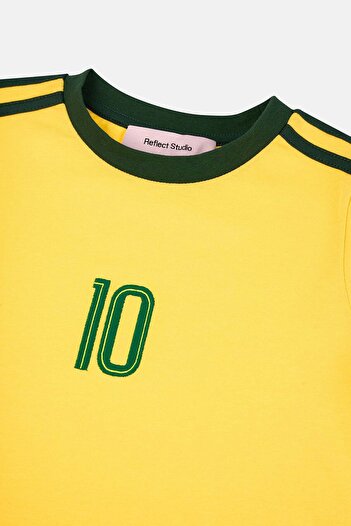 Socrates Brazil 10 Kids T-Shirt -Yellow