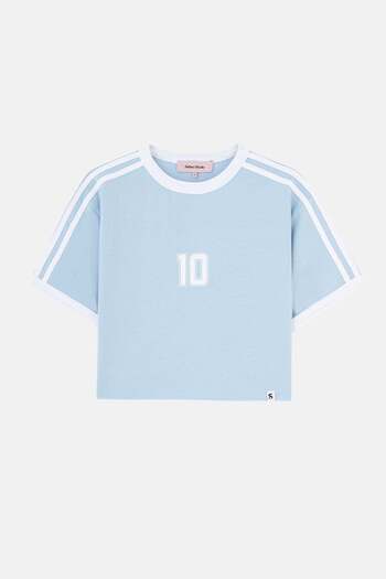 Socrates Tricou Argentina 10 Lightweight Crop - Albastru deschis