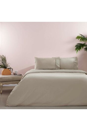 Taç Double bed linen 100% cotton ranforce, Taç, Basic Mink
