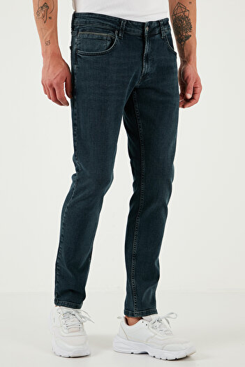 Buratti Pamuklu Regular Fit Normal Bel Boru Paça Jeans Erkek KOT PANTOLON 2211S81PARMA