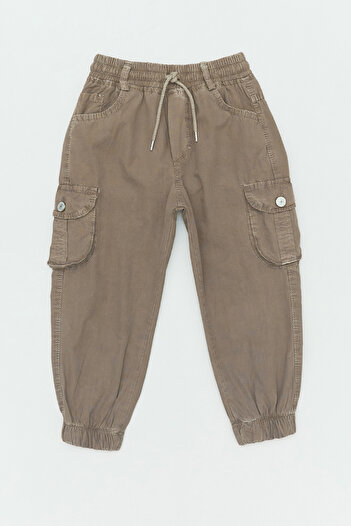 Fulla Moda Cargo Pocket Jogger Boys Pants with Elastic Waist