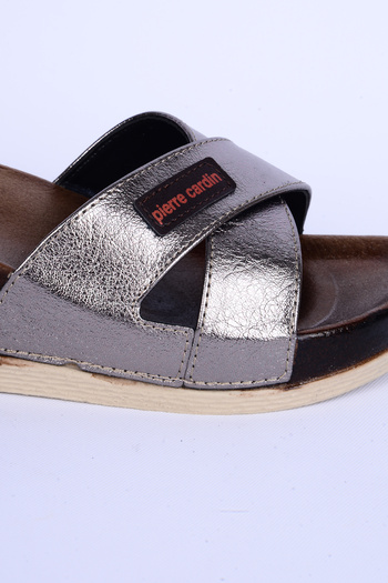 Pierre Cardin 7010 High Sole Orthopedic Sole Platinum Daily Women's Slippers