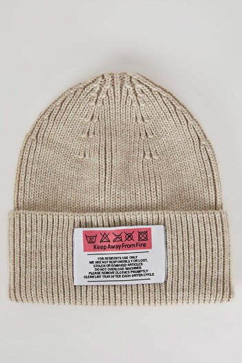 DeFacto Women's Label Printed Knitwear Beret Y1094az23wn