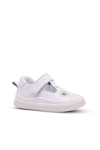 kids A more Joy Baby Girl and Boy Genuine Leather Anatomical White Casual Shoes