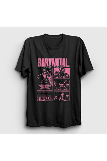 Presmono Unisex Μαύρο T-Shirt Kawaii Music Babymetal 527381 ττ