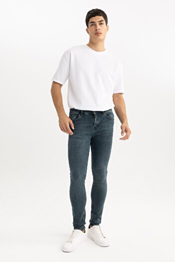DeFacto Super Skinny Z6298az23wn - Κανονική μέση, εξαιρετικά στενό τζιν παντελόνι