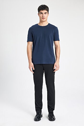 DeFacto Regular Fit Crew Neck Short Sleeve Basic Solid T-Shirt T5014Az24Sp