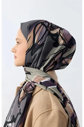 MODA Watercolor Pattern Shawl - Dark Gray