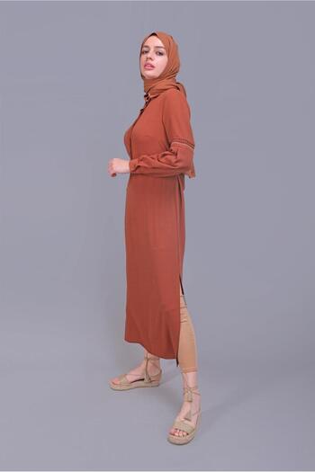 Alvina Belted Embroidered Tunic - Model 40739